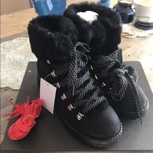 J Crew Nordic Black boots 9